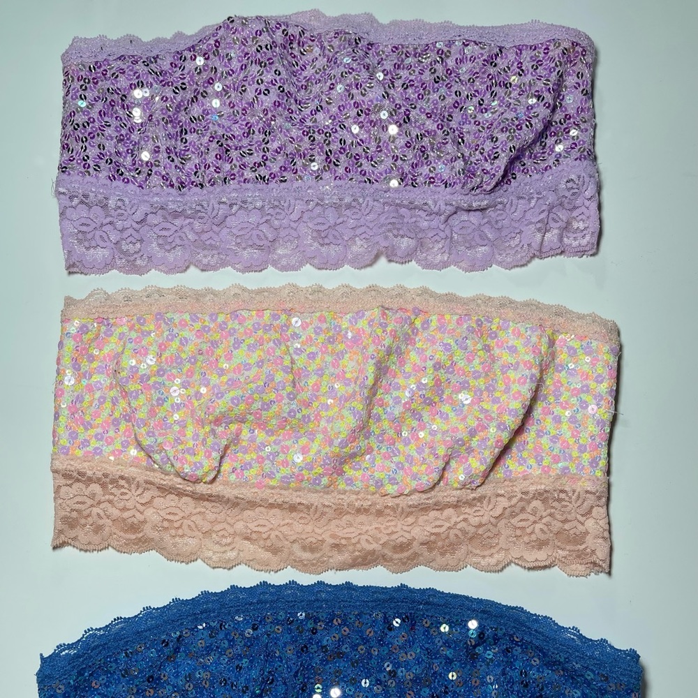 Pink | Victoria's Secret Black Lace Sequin Bra